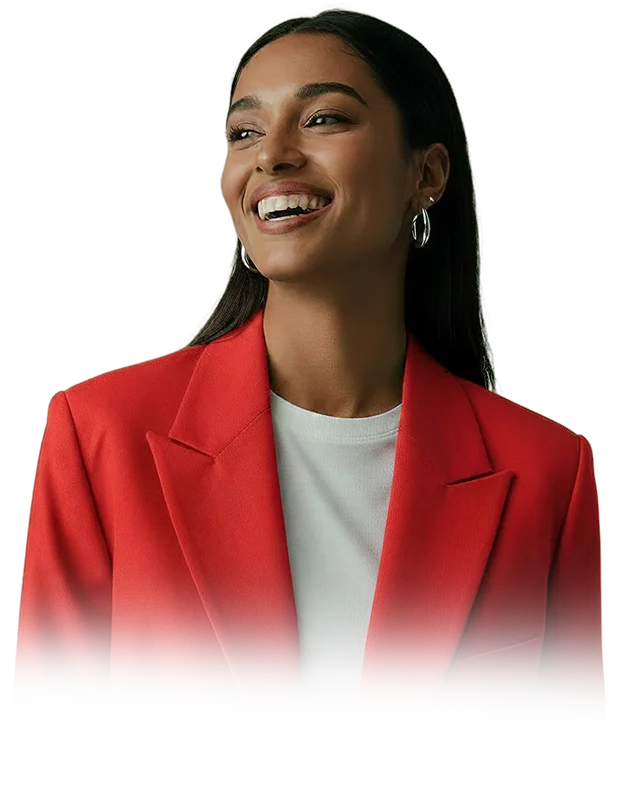 Student in a red blazer, representing academic pathways at WPU GŌA.