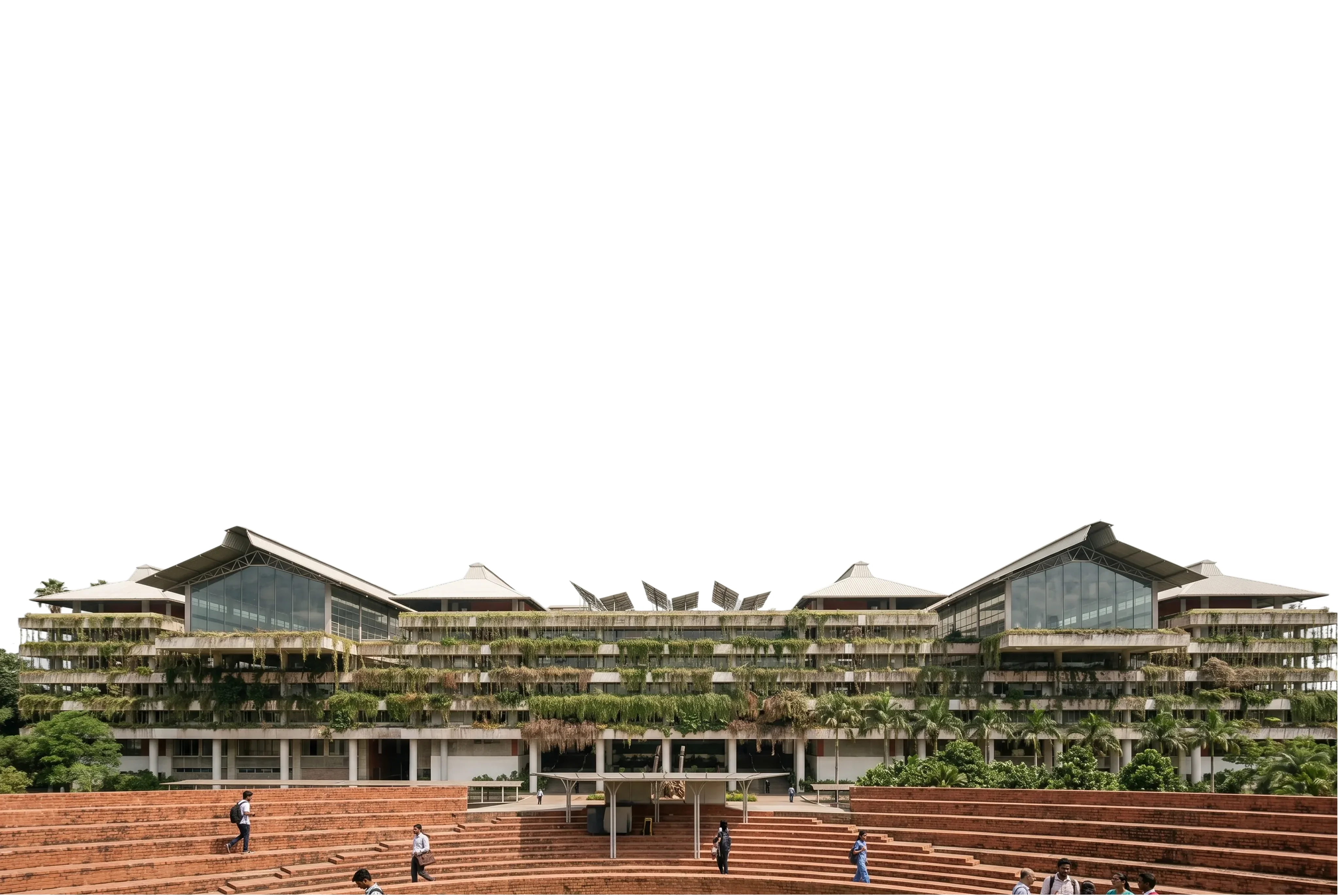 WPU GŌA campus amphitheatre and academic building